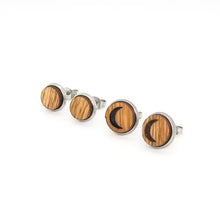 Load image into Gallery viewer, Celestial Wood Earrings | MOON MINIS
