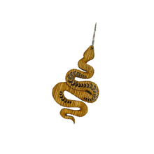Load image into Gallery viewer, Natural Wood Earrings | SNAKES
