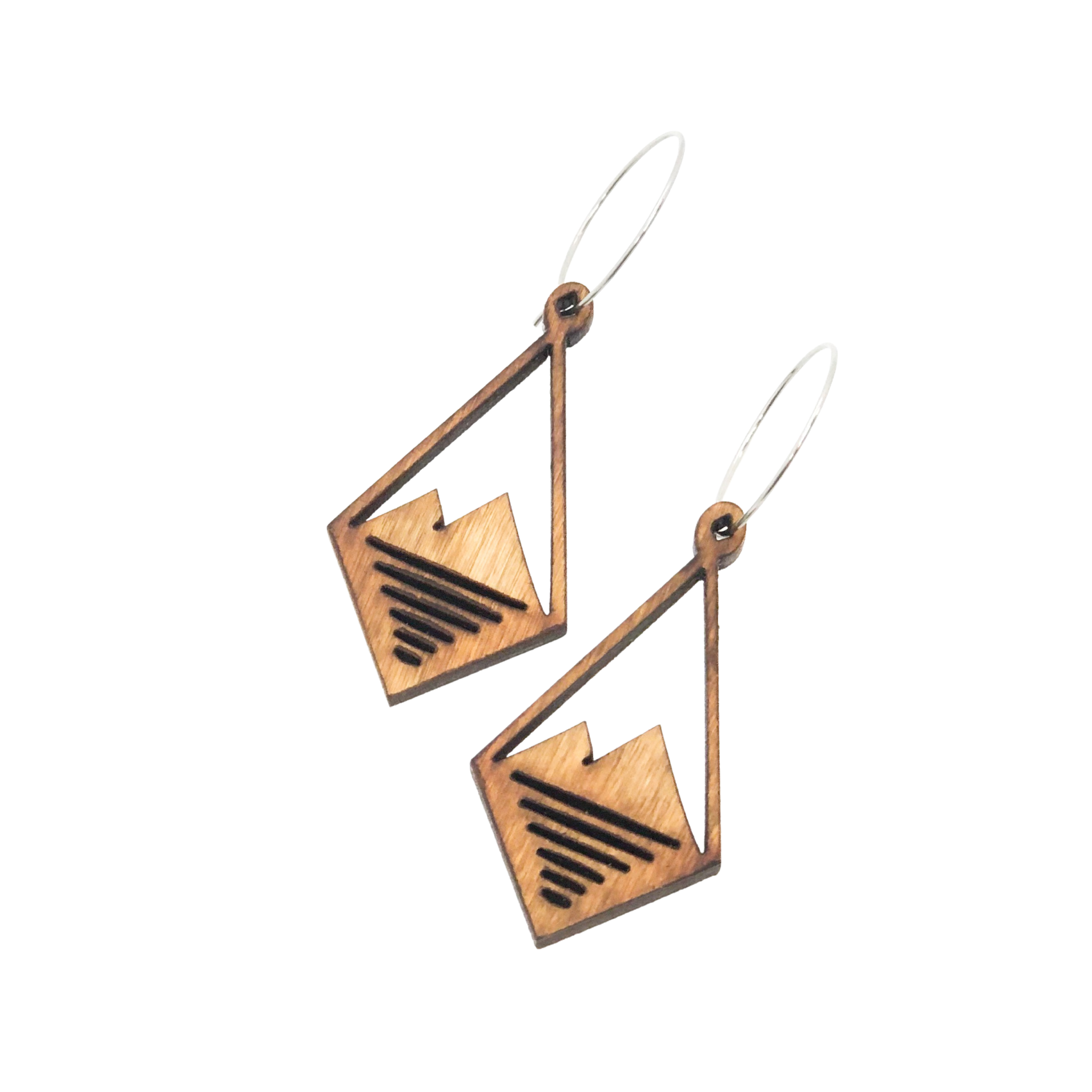 Natural Wood Earrings | PEAKS